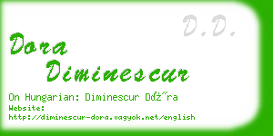 dora diminescur business card